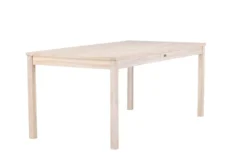Garten Esstisch Lago - 180x90 cm aus weiß gekalktem oder schwarzem Teakholz