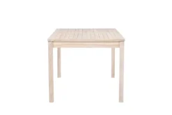 Garten Esstisch Lago - 180x90 cm aus weiß gekalktem oder schwarzem Teakholz