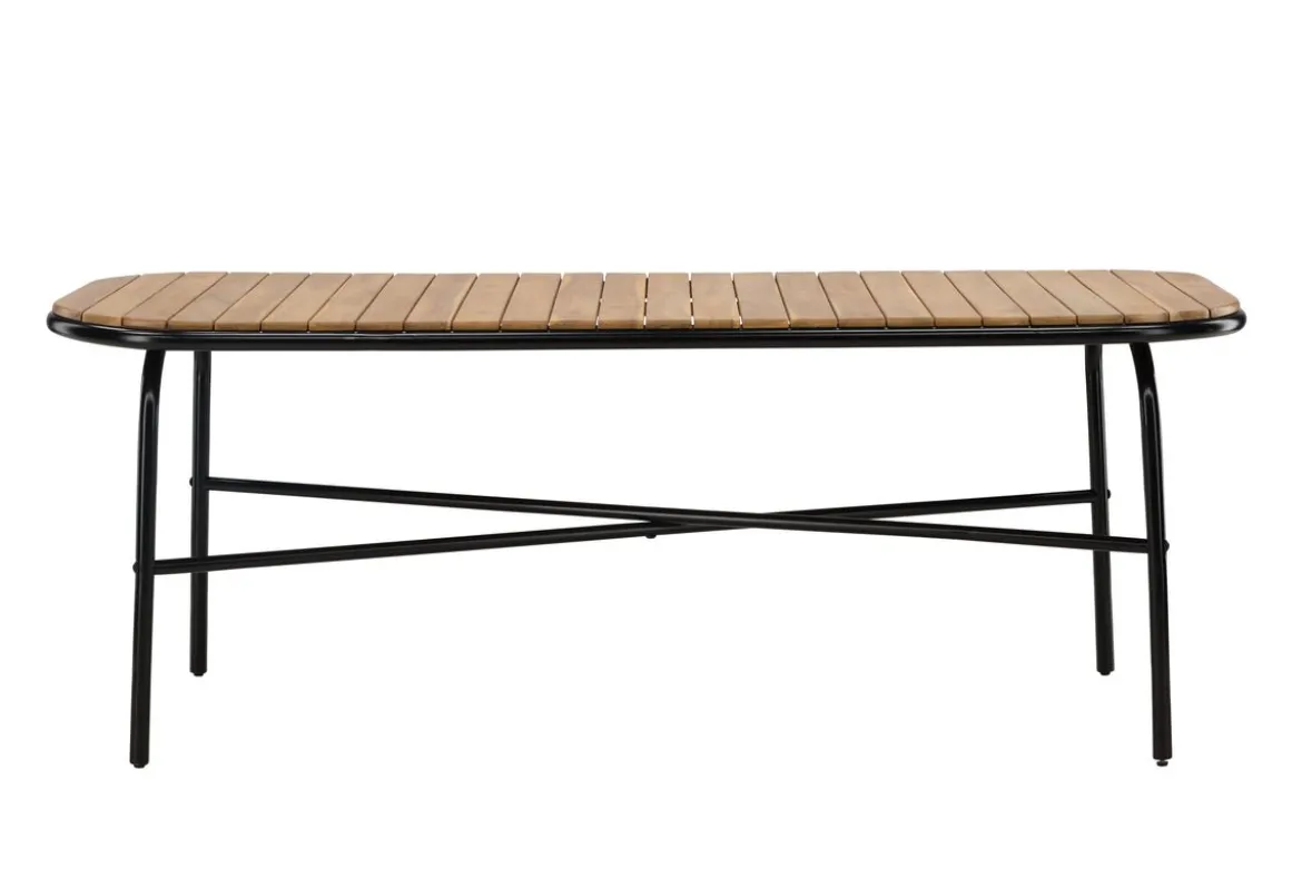 Garten Esstisch Lumo - 200x90 cm mit Akazien-Tischplatte in Naturoptik