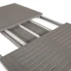Garten Esstisch Ravello - Ausziehbar von 152 auf 210 cm mit weißem Aluminiumgestell