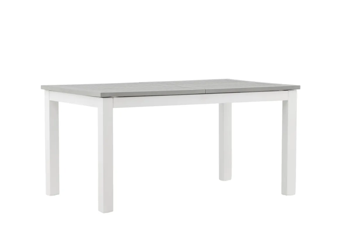 Garten Esstisch Ravello - Ausziehbar von 152 auf 210 cm mit weißem Aluminiumgestell