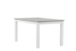 Garten Esstisch Ravello - Ausziehbar von 152 auf 210 cm mit weißem Aluminiumgestell