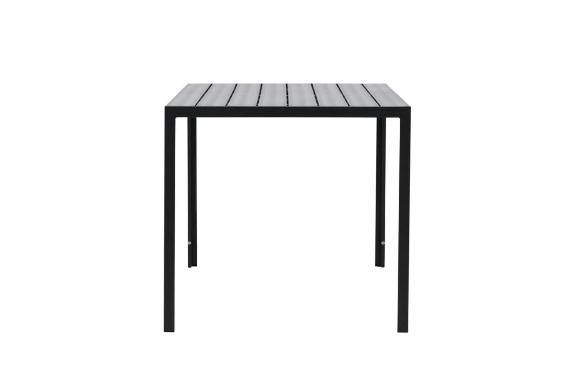 Garten Esstisch Siena - 140x80 cm aus Aluminium und Polywood in Beige oder Schwarz
