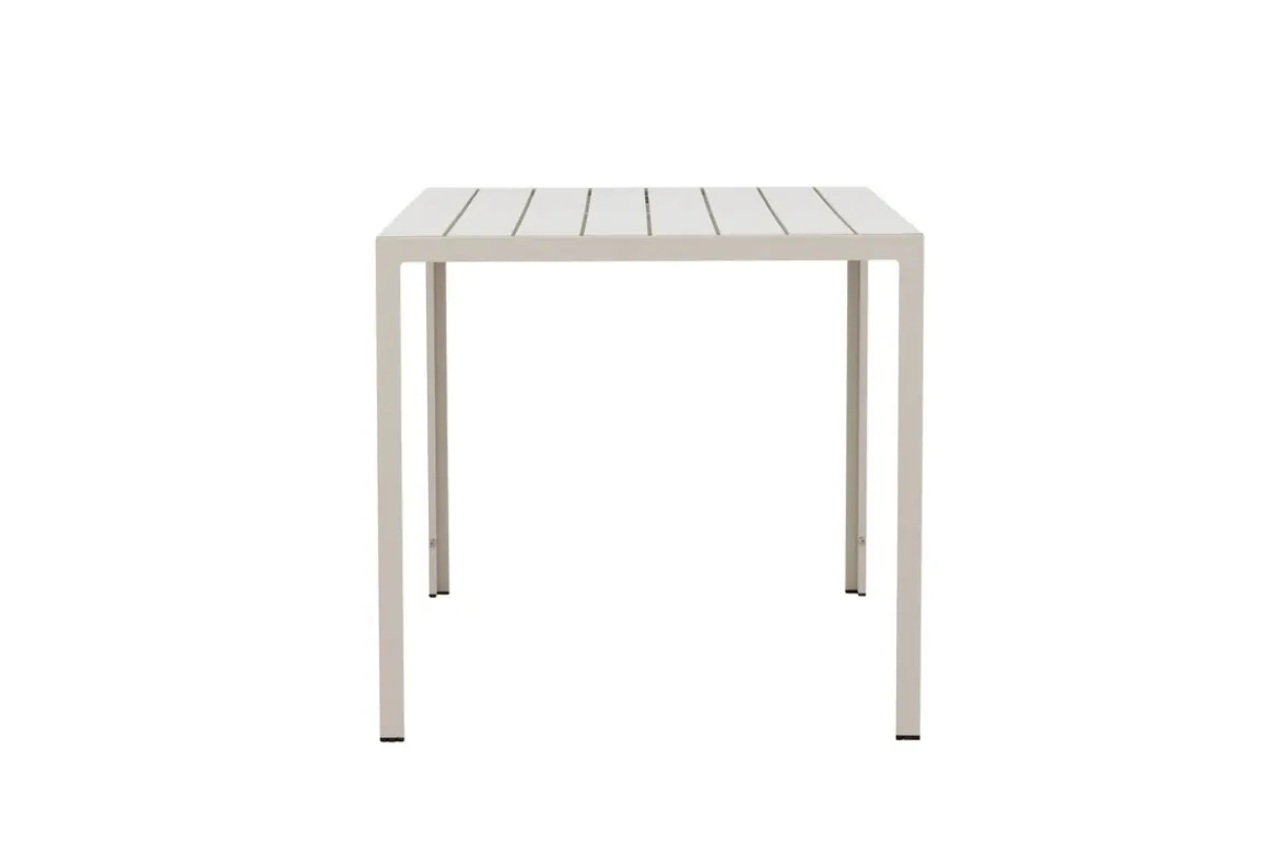 Garten Esstisch Siena - 140x80 cm aus Aluminium und Polywood in Beige oder Schwarz