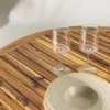Garten Esstisch Silva - Ø 120cm aus Akazienholz in Naturoptik