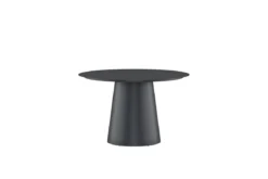 Garten Esstisch Solea - Ø 120cm aus Aluminium in Schwarz oder Beige