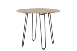Garten-Esstisch Tavon – FSC®-Teakholz mit Metallgestell