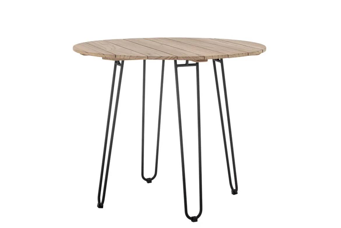 Garten-Esstisch Tavon – FSC®-Teakholz mit Metallgestell