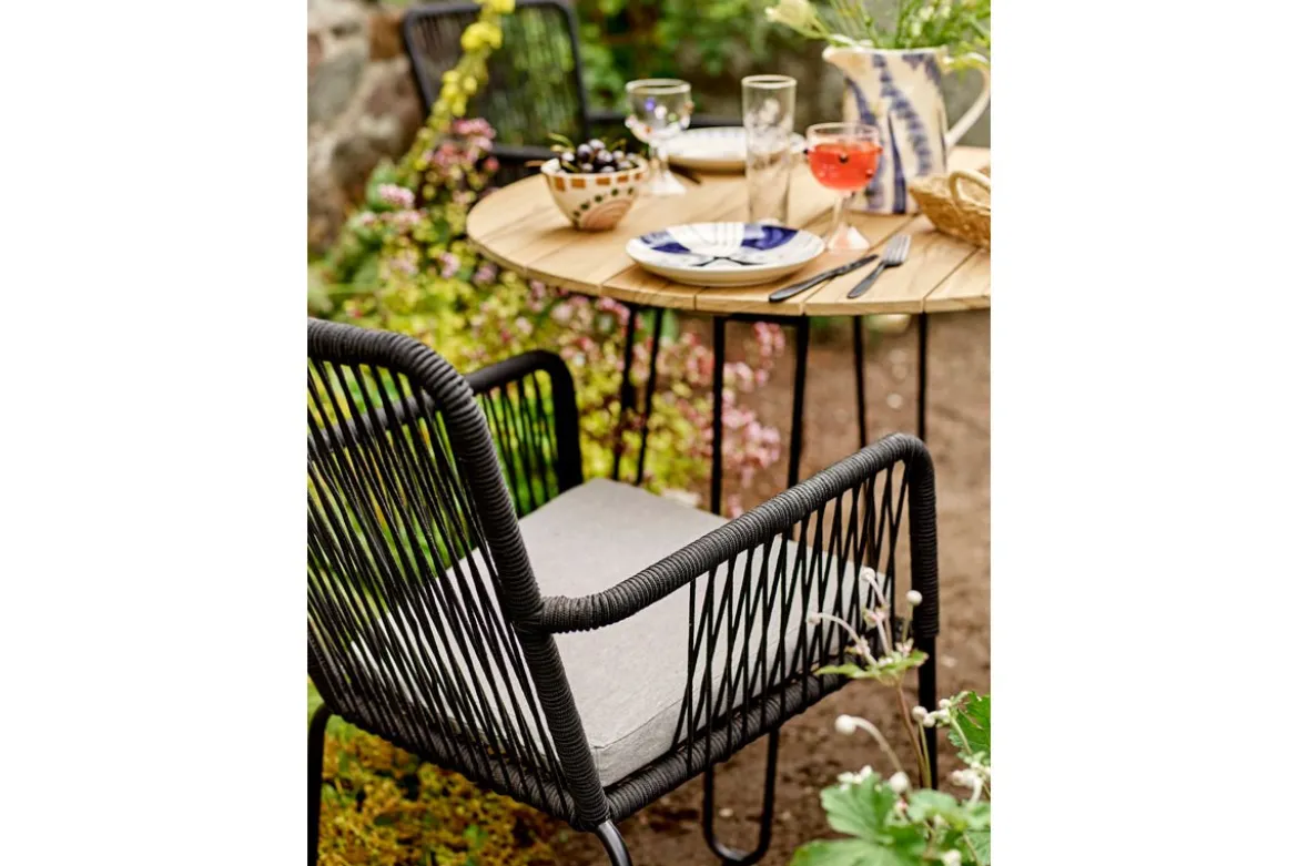 Garten-Esstisch Tavon – FSC®-Teakholz mit Metallgestell