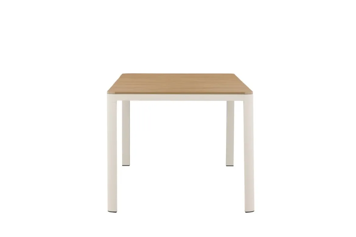 Garten Esstisch Ätna - 210x90 cm in Beige mit einer Tischplatte aus Aintwood