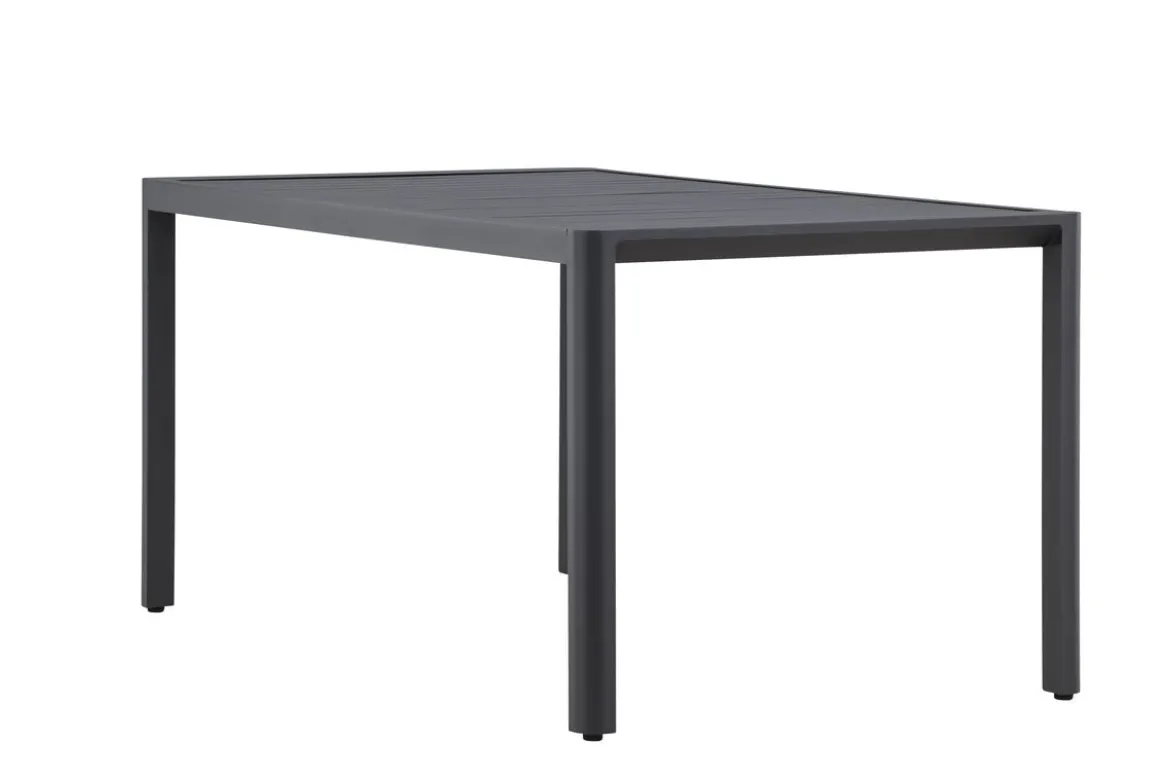 Garten Esstisch Vasta - 150x85 cm aus Aluminium in Beige oder Schwarz