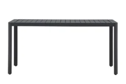 Garten Esstisch Vasta - 150x85 cm aus Aluminium in Beige oder Schwarz