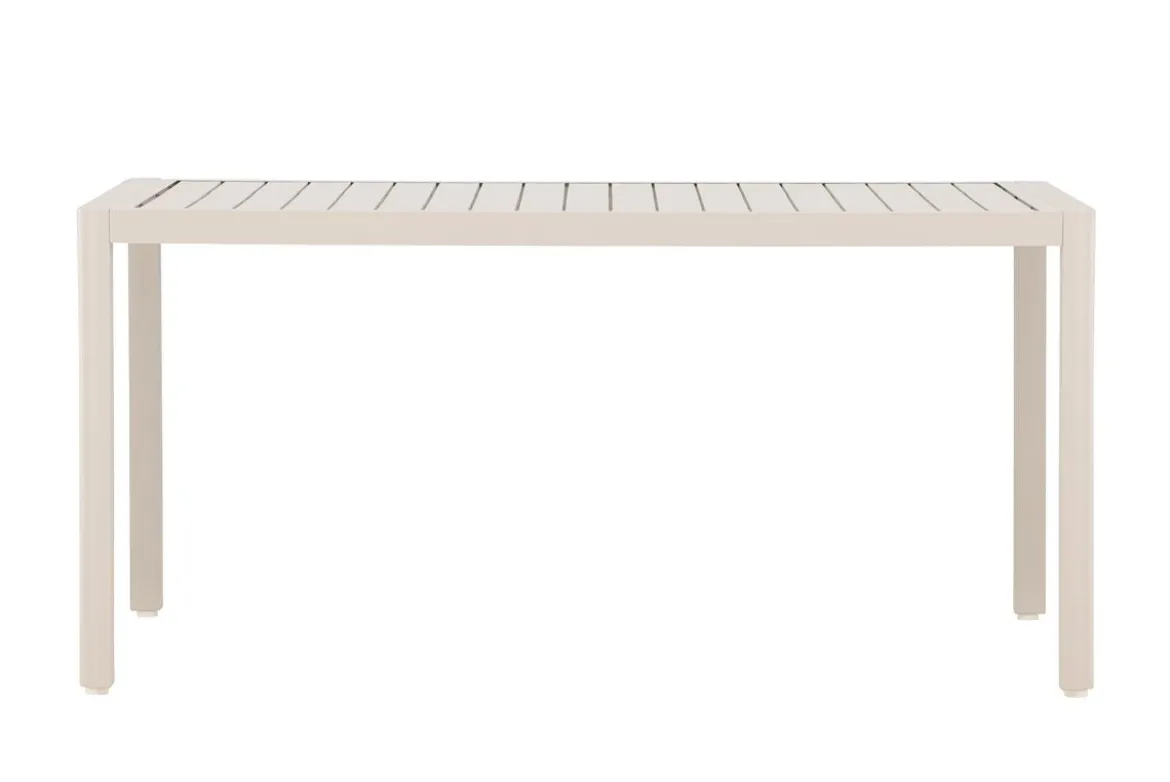 Garten Esstisch Vasta - 150x85 cm aus Aluminium in Beige oder Schwarz