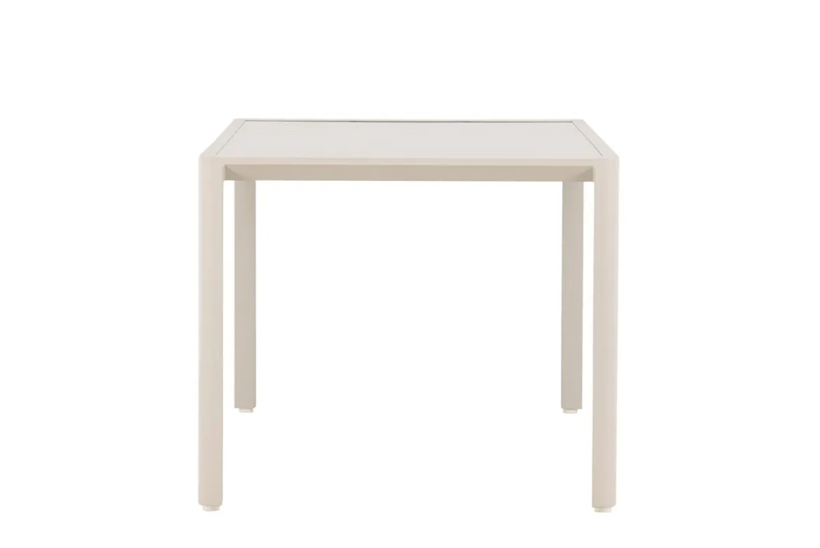 Garten Esstisch Vasta - 150x85 cm aus Aluminium in Beige oder Schwarz
