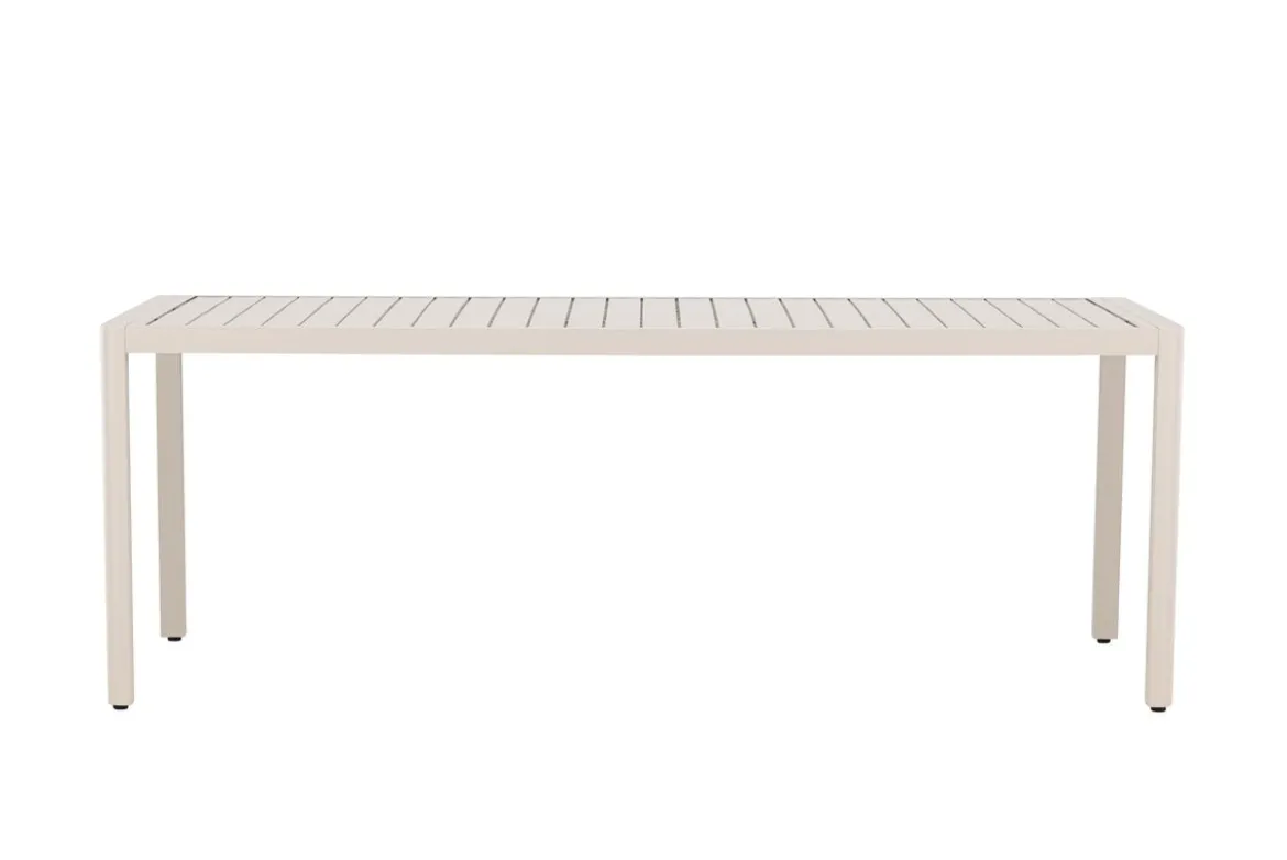 Garten Esstisch Vento - 200x90 cm aus Aluminium in Beige oder Schwarz