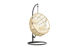 Garten Hängesessel Mercy - aus Rattan/Metall in Natur