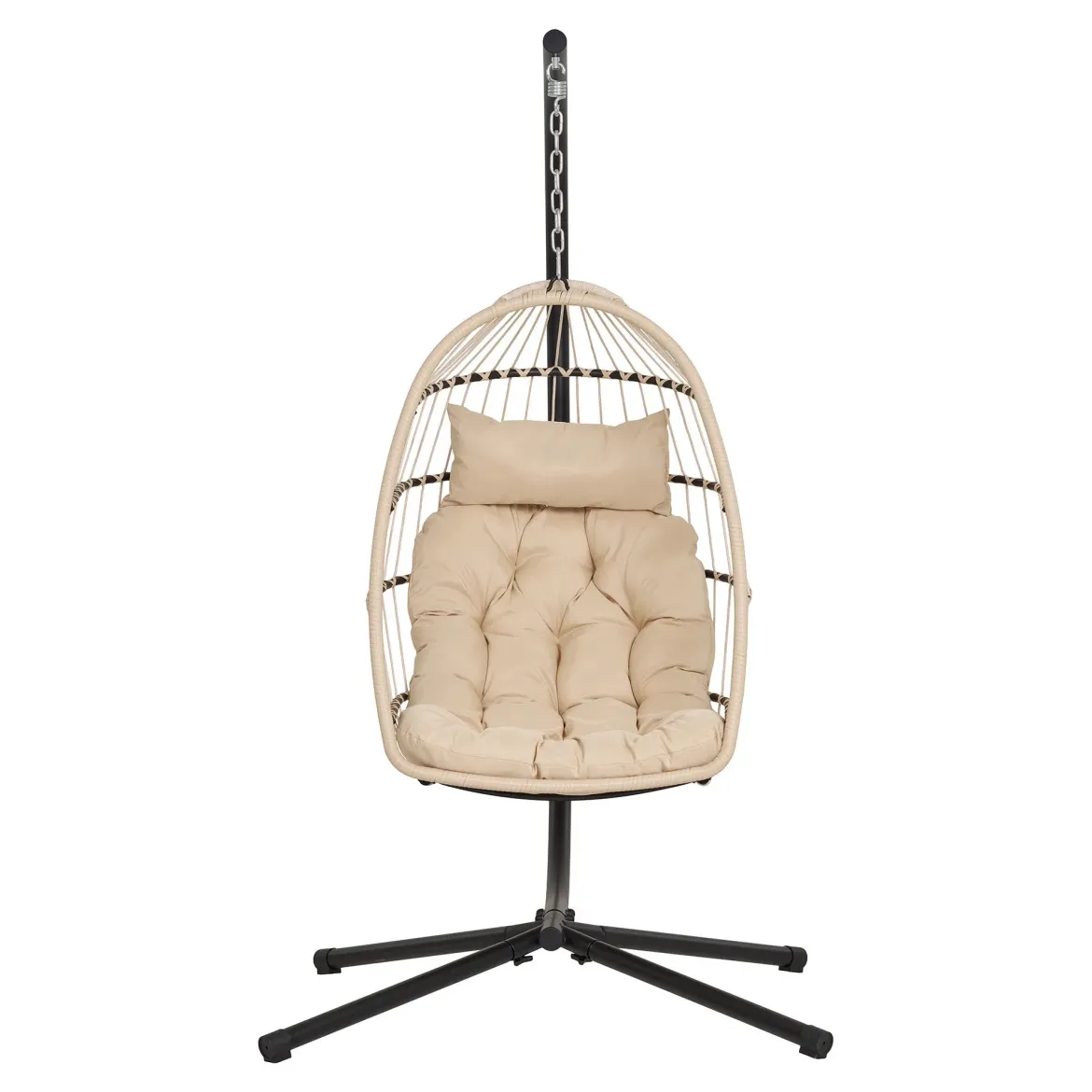 Garten Hängesessel Valora - aus PE-Rattan in Beige