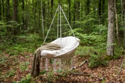 Garten Hängesessel Vera - aus Polyester in Weiß oder Grau