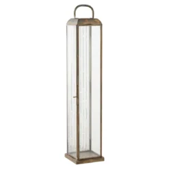 Garten-Kerzenlaterne Solmera – aus Metall und Glas gefertigt