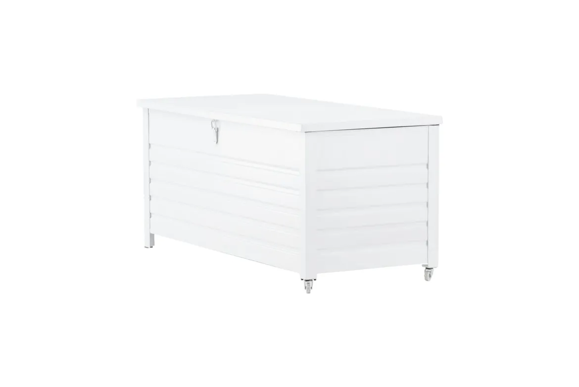 Garten Kissenbox Erika - Aus weißem Aluminium