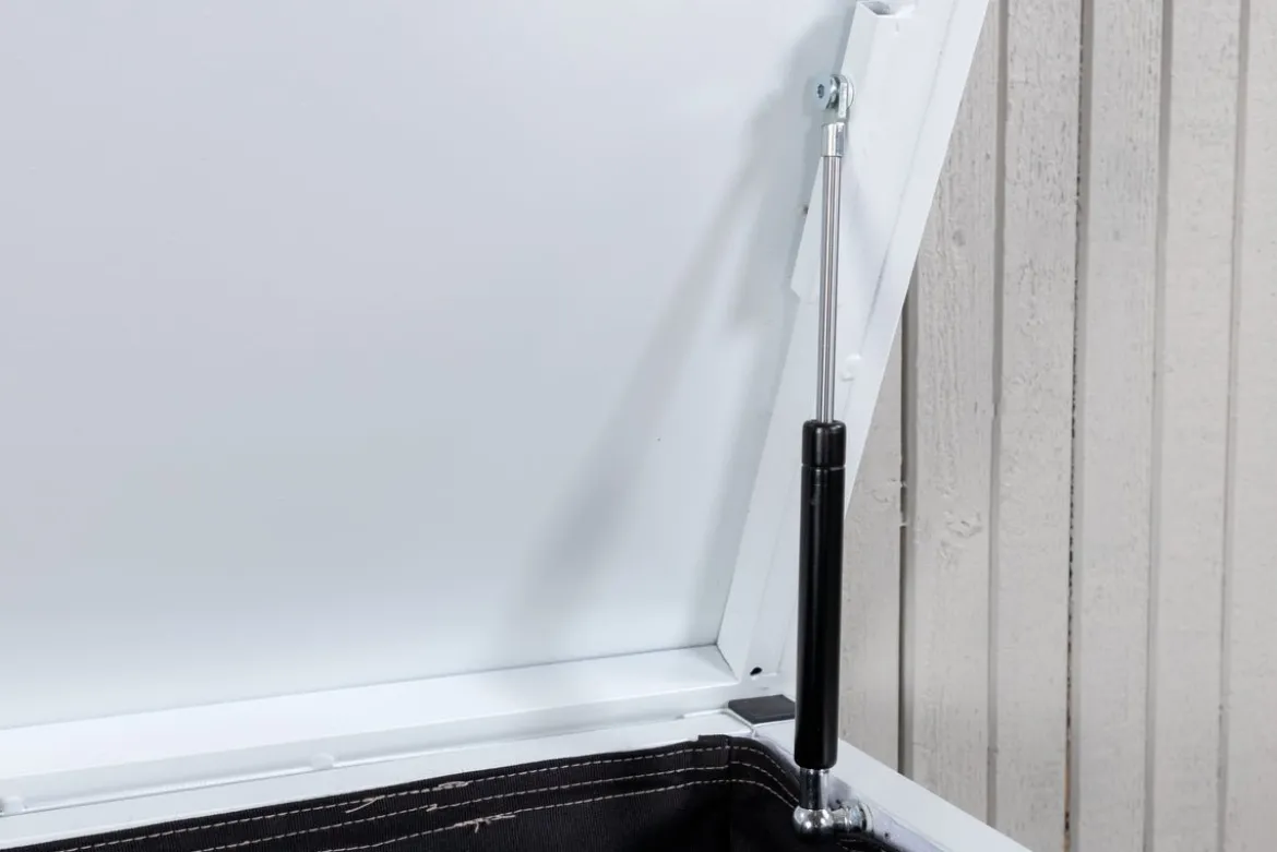 Garten Kissenbox Erika - Aus weißem Aluminium