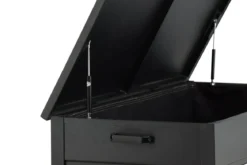 Garten Kissenbox Ludmilla - schwarze Aluminiumkonstruktion inkl. Innentasche