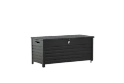 Garten Kissenbox Ludmilla - schwarze Aluminiumkonstruktion inkl. Innentasche
