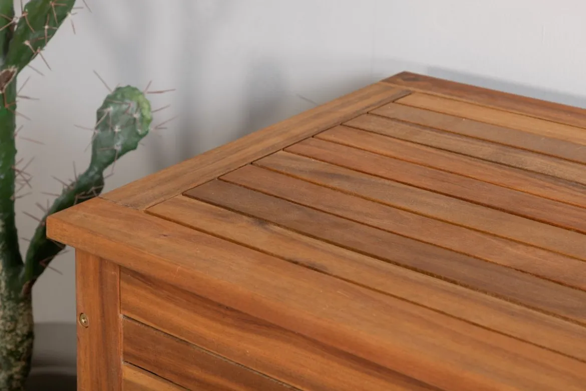 Garten Kissenbox Melissa - Aus Akazie in Natur-Optik