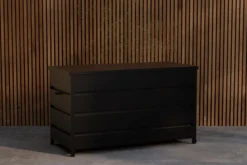 Garten Kissenbox Nessa - Aus schwarzem Aluminium