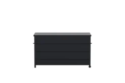 Garten Kissenbox Nessa - Aus schwarzem Aluminium