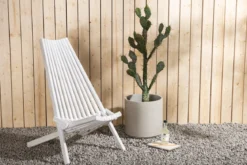 Garten-Loungesessel Active - aus Akazienholz in Weiß