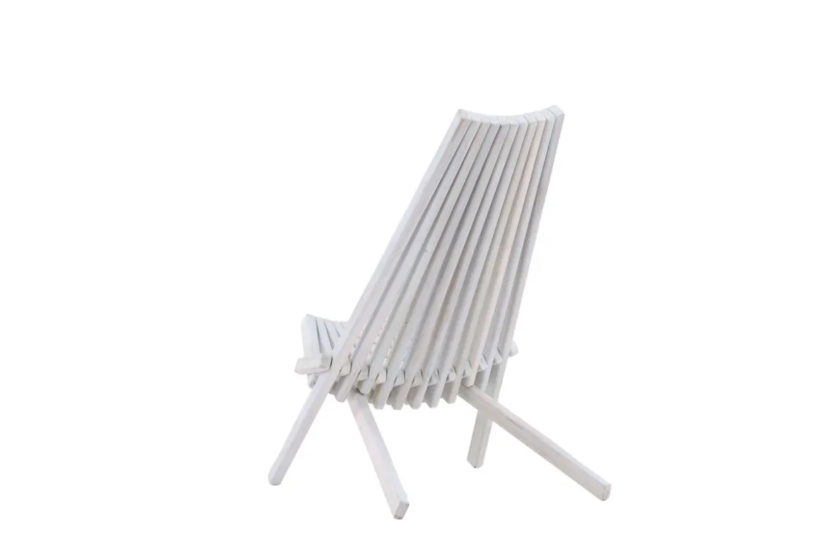 Garten-Loungesessel Active - aus Akazienholz in Weiß