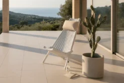 Garten-Loungesessel Active - aus Akazienholz in Weiß