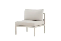 Garten Loungesessel Amina - mit wetterfesten Kissen in Beige