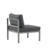 Garten Loungesessel Borelio - Outdoor-Sessel aus Aluminium & Stoff