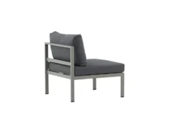 Garten Loungesessel Borelio - Outdoor-Sessel aus Aluminium & Stoff