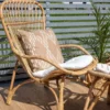 Garten-Loungesessel Elenore - in Natur inklusive Kissen