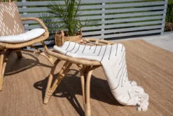 Garten-Loungesessel Elenore - in Natur inklusive Kissen