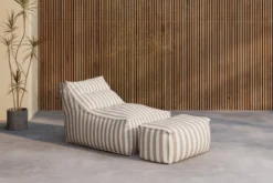 Garten- Loungesessel Hello Kombi - Wahlweise in Weiß/Braun oder Beige