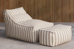 Garten- Loungesessel Hello Kombi - Wahlweise in Weiß/Braun oder Beige