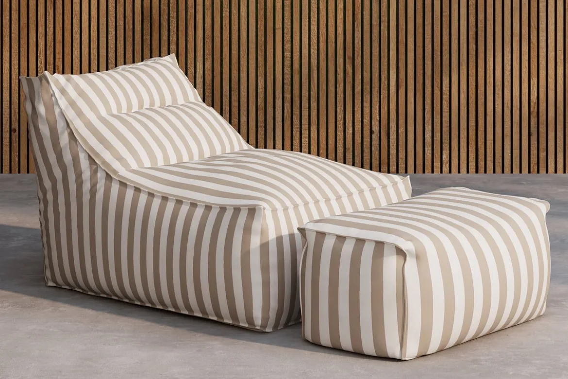 Garten- Loungesessel Hello Kombi - Wahlweise in Weiß/Braun oder Beige