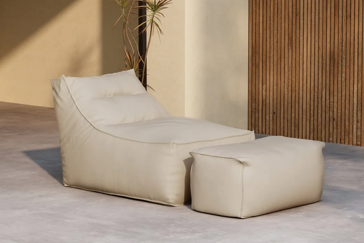 Garten- Loungesessel Hello Kombi - Wahlweise in Weiß/Braun oder Beige