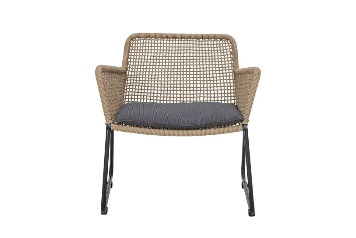 Garten Loungesessel Kairo – Metall mit handgeflochtenem Seil