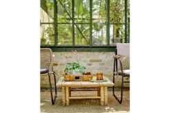 Garten Loungesessel Kairo – Metall mit handgeflochtenem Seil