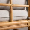 Garten Loungesessel Lavina – handgefertigt mit Kissen für Wintergarten & Outdoor