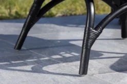 Garten- Loungesessel Porto - Aus Rattan in der Farbe Schwarz