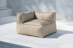 Garten Loungesessel Ravio – aus wetterbeständigem Olefin in Beige