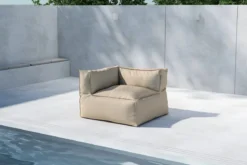 Garten Loungesessel Ravio – aus wetterbeständigem Olefin in Beige