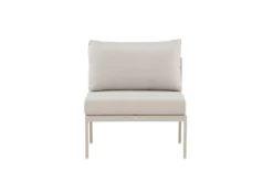 Garten Loungesessel Rika - Outdoor-Sessel mit Aluminium Gestell und zwei Kissen