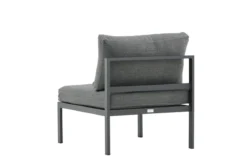Garten Loungesessel Rika - Outdoor-Sessel mit Aluminium Gestell und zwei Kissen
